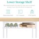 thumbnail image 4 of Songqin 3-Piece Modern Dining Set, Space Saving Dinette for Kitchen, Dining Room, Small Space w/Steel Frame, Built-in Storage Rack - Natural/White, 4 of 14