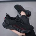 thumbnail image 6 of Men's Running Shoes Lace‑Up Knit Upper Athletic Sneakers with Curved Midsole for Daily Walking and Casual Outdoor Everyday Activities, 6 of 6