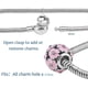 thumbnail image 5 of Pulsera de 7.8 pulgadas con dijes de acero inoxidable, estilo europeo, con cadena de serpiente y cierre de barril redondo. Ideal para crear tus propias joyas., 5 of 6