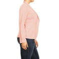 thumbnail image 2 of Women's Plus Size Casual Long Sleeves Open Front Office Work Wear Solid Blazer Jacket, 2 of 4