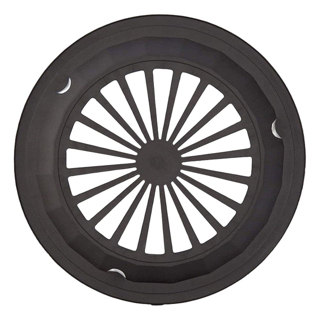 BBQ Plate Holder, Special Plastic Tray for 10 Inch Paper Plates, Reusable Heavy Duty Support - Black Party Essential