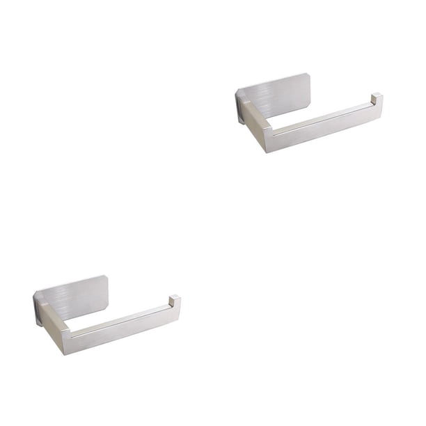 Colgador de Acero Inoxidable Cateissary Soporte Telescópico Cuadrado para Inodoro Plata 2piezas