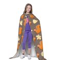 thumbnail image 4 of Honeii Squirrel And Maple Leaves Print Poncho Cape, Cloak Coat, Snuggly Hooded Wearable Blanket, Hooded Cape For Teenagers,Halloween Costumes-Medium, 4 of 7