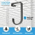 thumbnail image 4 of giffgaff Multipurpose Wall Mount Storage Hanger, Black, 4 of 9