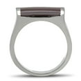thumbnail image 3 of Luxe Jewelry Designs Men's Stainless Steel Ring with Brown Epoxy - Size 9 (Pack of 2), 3 of 4