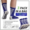 thumbnail image 4 of 3 Pairs Non Slip Hospital Socks, Anti Slip Non Skid Slipper Hospital Socks with grips for Adults Men Women Elderly, 4 of 7