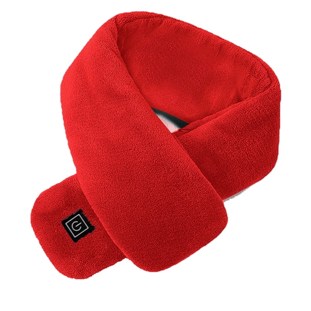 Bufanda térmica para mujer con almohadilla envolvente para hombre, calentador de cuello