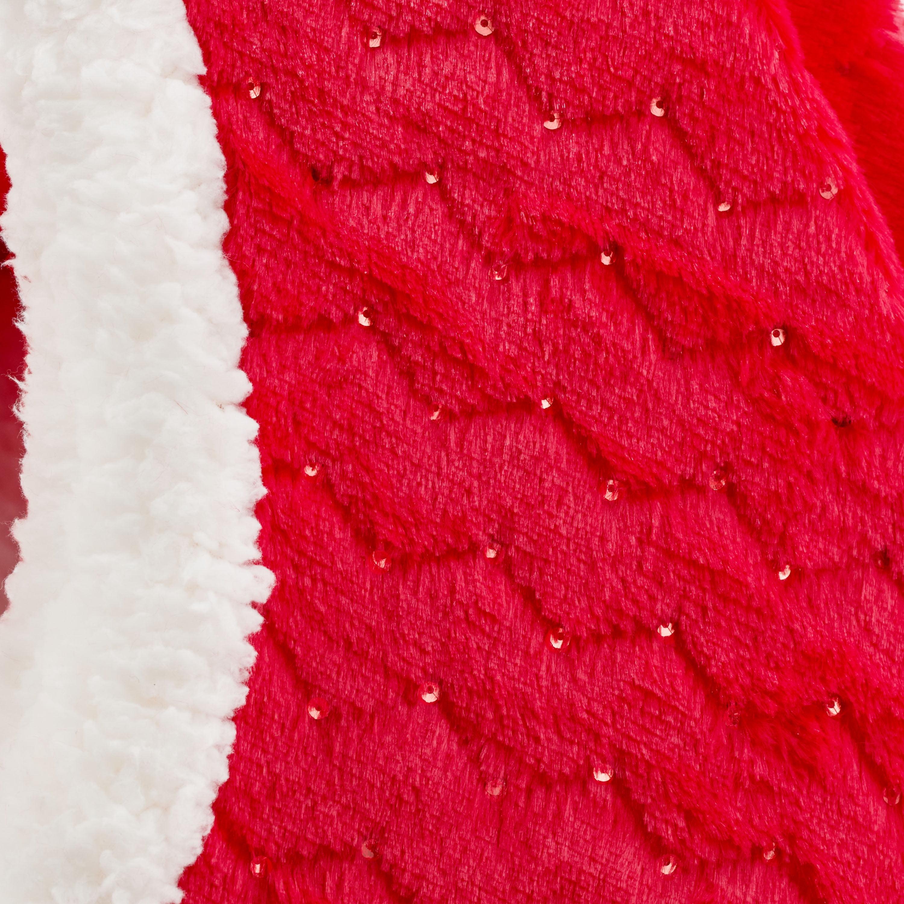 Vibrant Life Santa's Hat Extra Large Holiday Pet Bed, Red and White, 46" x 38" x 46"