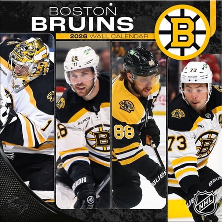 Turner Licensing NHL Boston Bruins 2026 Mini Wall Calendar