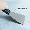 thumbnail image 4 of Uxcell 1" Stainless Steel Plate Black Handle Putty Scraper 2Pcs, 4 of 5