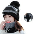 thumbnail image 3 of SPRING PARK 1 Set Women Winter Knitted Beanie Cap Warm Face Cover Neck Scarf Gloves Outdoor Hat+Scarf, 3 of 5