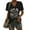 Black, variant on Womens Casual Fashion Printed V Neck Short Sleeve Pullover T Shirt Our Womens Long Sleeve Womens Short Sleeve Shirts Long Sleeve Spandex Shirt Tee Shirt Ladies Football Shirts T Shirts Short Sleeve