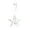 Five pointed star, variant on Tizuqe Shimmerings Winter Snowflake Pendants for Christmas Winter Party Accessories