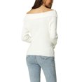 thumbnail image 3 of Unique Bargains Pull-Over Décontracté à Manches Longues Côtelé pour Femmes Blanc L, 3 of 5