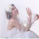 thumbnail image 3 of Velo de novia de encaje soluble en agua largo, accesorios de boda, velo, 3 of 3