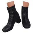 thumbnail image 2 of Fashionable Women's Ankle Boots with Sequin Embellishment and Heel for Stylish Occasions, 2 of 8