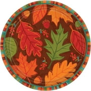 Falling Foliage Autumn Leaves Thanksgiving Holiday Party 10.5" Banquet Plates