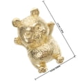 thumbnail image 2 of FESTFENDS 2Ud Pomos Decorativos De Dorado Con De Panda Para Gabinetes Y Cajones, 2 of 7