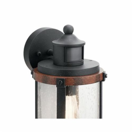 Kichler Barrington Traditional Wall Light Distressed Black Wood