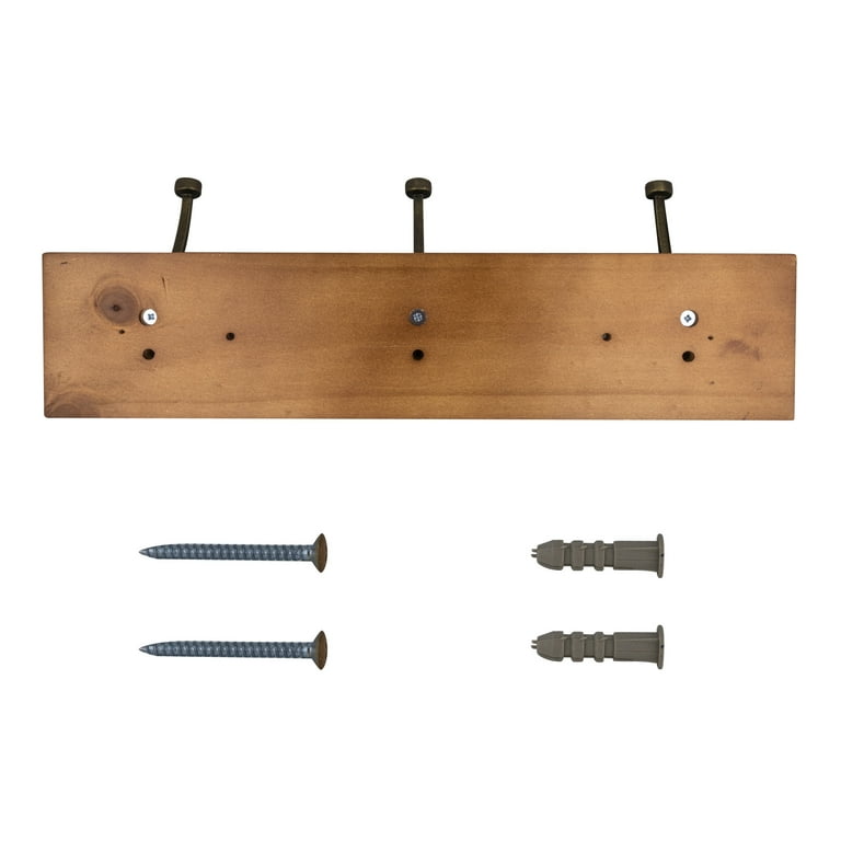 Amerock HR55656HGB XCP5 Beveled Squared 18 Hook Rack Honey Pine Gilded Bronze pack of 5 Walmart