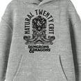 thumbnail image 2 of Bioworld Dungeons & Dragons Natural Twenty Crit Graphic with Logo Youth Athletic Heather Gray Hoodie-Small, 2 of 3