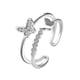 thumbnail image 1 of Anillos para mujer, regalos para mujer El nuevo anillo de doble capa Anillo de apertura de diamante popular Anillo ajustable, 1 of 3