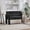 Black, variant on 46" Wide Modern Armchair with Ergonomic Design, Loveseat Upholstered Sofa with Armrest, Chenille Leisure Sofa for Living Room Bedroom, Black