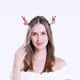 thumbnail image 2 of Pinzas para el pelo de asta de reno navideñas, horquillas con orejas de cuerno de ciervo, accesorios navideños para el cabello para niños y adultos, 2 of 5