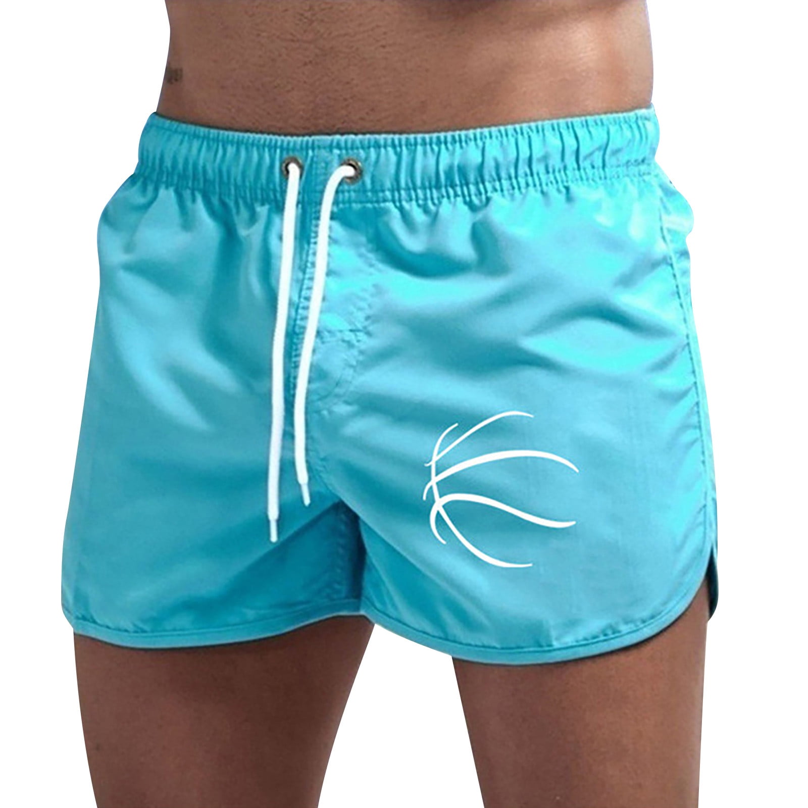 CBGELRT Mens Swimming Trunks Basic Quick Dry Board Shorts Mens Swimtrunks Men's Spring and