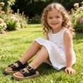 thumbnail image 6 of hzomhy Girls Open Toe Beach Shoes Soft Sole Breathable Anti Slip Casual Spring Summer Flat Comfortable Durable Lightweight Easy Walking Outdoor, 6 of 9