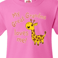 thumbnail image 4 of Inktastic My Great Grandma Loves Me- Cute Giraffe Youth T-Shirt, 4 of 5