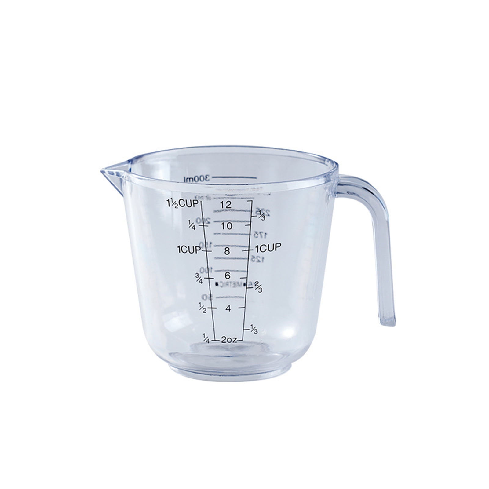 Grandest Birch Clear Scale Measuring Cup with Handle Plastic Graduated ...