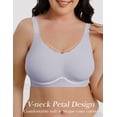 thumbnail image 5 of LWP Womens Seamless No Underwire Wavy Bras Full Coverage Everyday Comfort Smoothing for Women, 5 of 7