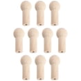 thumbnail image 2 of 10pcs Wooden Pegs Simple Doll Pegs with Screw Nut Hook Hanger Accessories, 2 of 8