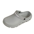 thumbnail image 1 of MIASHUI Womens Lightweight Clogs Outdoor Beach Shoes Casual Platform Slippers,Grey,8.5, 1 of 8