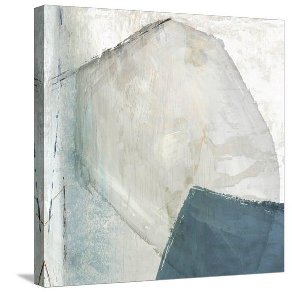 Art.com Varied Blue Abstract Stretched Canvas Print Wall Art by Emma Peal, 24" x 24"
