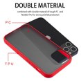 thumbnail image 5 of Kaleidio Case For iPhone 12 Pro Max (6.7") [Frost] Rubberized Protector [Slim Fit] Frosted Semi Transparent Skin Cover [Smoke/Red], 5 of 7