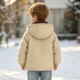 thumbnail image 4 of StSilkitty Hooded Jacket for Boys Girls Zip up Long Sleeve Fleece Jacket Coat Fall Winter Thick Thermal Outerwear with Pockets, 4 of 6