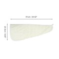 thumbnail image 2 of Unique Bargains 1 Pc Water-absorbent Hair Towel for Bathroom White Coral Fleece, 2 of 3