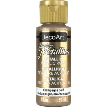DecoArt Dazzling Metallics Acrylic Color, 2 oz., Champagne Gold