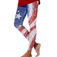 thumbnail image 2 of 250th Anniversary Womens Pajama 1776-2026 USA Flag Print Elastic High Waist Leggings Wide Leg Relaxed Fit Sleepwear Yoga Pants, #01 Wine, XL, 2 of 6