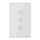 thumbnail image 1 of interruptor inteligente,Interruptor de Pared Táctil Inteligente Wifi Interruptor de Panel Táctil Wifi (Tres Abiertos) SONOFF tres abiertos, 1 of 7