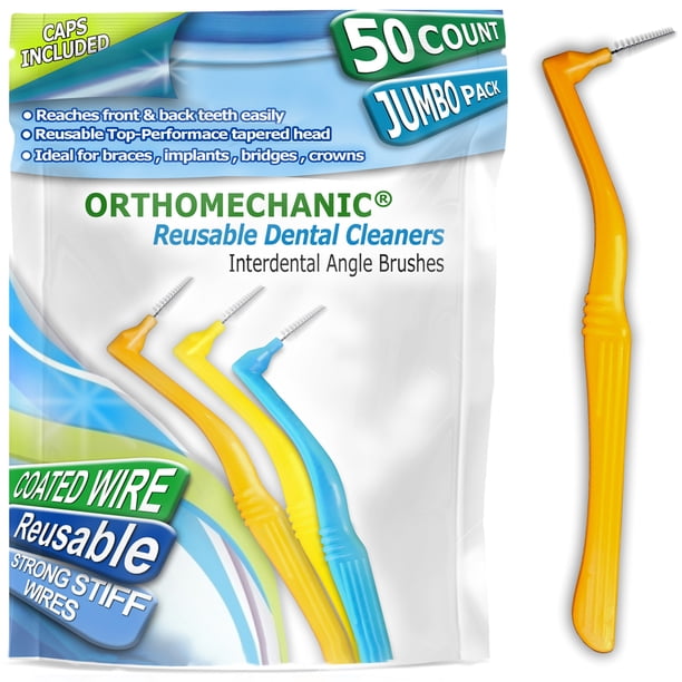 Reusable Interdental brush Angle Cleaners Pack of 50 , Bestseller Floss