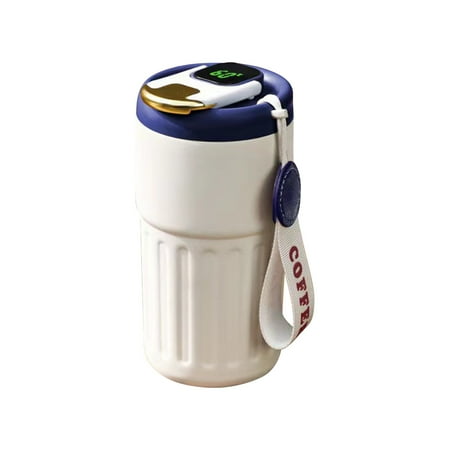 

Pvdgvd Intelligent Temperature Display 316 Stainless Steel Luxury Coffee Cup Car Portable Direct Drinking Cup High Color Value Rope Warming Cup Stainless Steel As Shown C