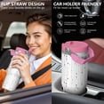 thumbnail image 5 of 30oz Handheld Travel Tumbler with Handle – Double Wall Stainless Steel Insulated Cup, Flip Straw Lid, Leak-Proof & BPA-Free for Hot and Cold Drinks – Durable Coffee & Juice Mug Pink, 5 of 7