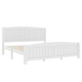 thumbnail image 4 of Harper & Bright Designs King Size Platform Bed with Headboard and Footboard, Wood Platform Bed Frame with Support Slats, Light White, 4 of 5