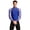 Royal Blue, variant on Men Figure Skating Bodysuit Long Sleeve Sparkly Rhinestones Dance Shirt One-piece Leotard for Holiday Black XL