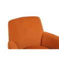 thumbnail image 6 of Modern Boucle Swivel Barrel Chair, 360° Swivel Accent Chair with Gold Stainless Steel Base, Comfy Sherpa Armchair for Living Room & Bedroom, 6 of 10