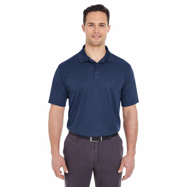UltraClub Men's Cool & Dry Mesh Pique Polo Shirt