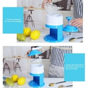 Clearance!Egooesam Manual Crushed Ice Maker Machine, Countertop Ice Shaver Snow Cone Machine Protable Small Slushie Machine with Free Ice Cube Trays for Slushie Shaved Ice Maker Household